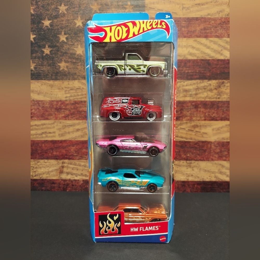 Hotwheels FLAMES 5 pack